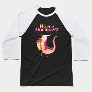 Chrsitmas card with Iguana Baseball T-Shirt